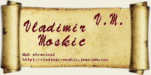 Vladimir Moskić vizit kartica